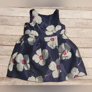 Janie and Jack Posh Posy Blossom Print Dress Baby Girls 6-12 Months